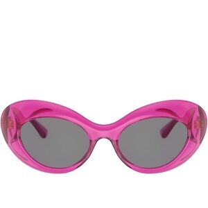Versace Women's 52mm Pink Transparent Sunglasses (New in Box)